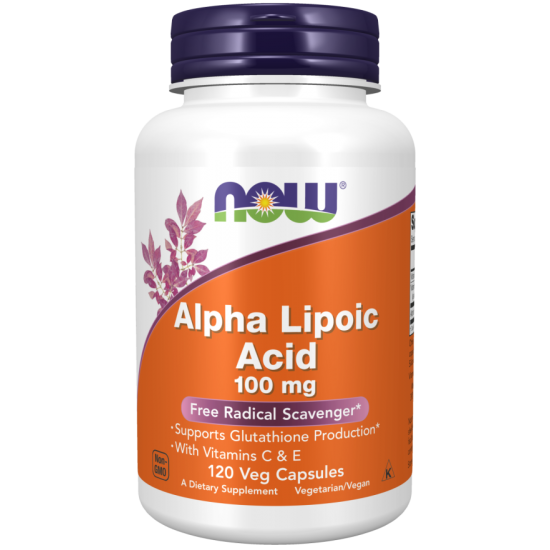 Alfa lipoīnskābe 100 mg  (120 kapsulas)