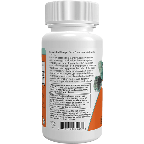 Dzelzs 18 mg  (120 kapsulas)