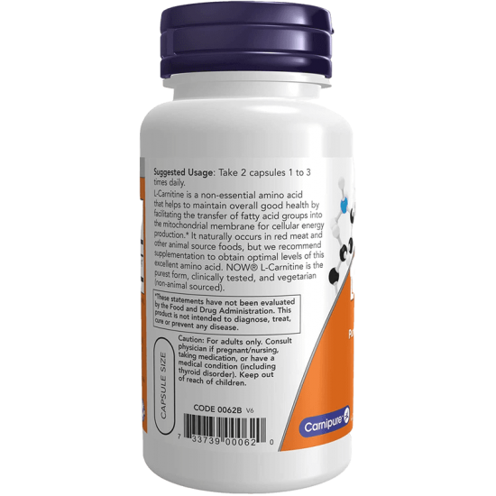 L-Karnitīns 250 mg (60 kapsulas)