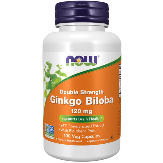 Ginkgo biloba double strength, 120mg (100 capsules)