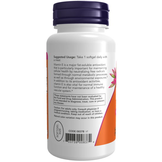 E-400 vitamīns ar jauktiem tokoferoliem (100 mīkstās želejas)