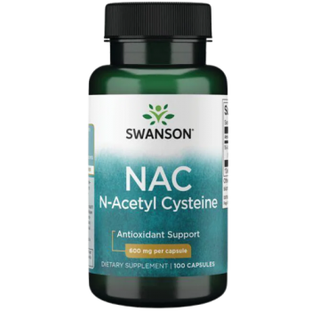 NAC N-acetilcisteīns 600 mg (100 kapsulas)