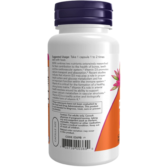 Vitamīns D-3 & K-2  (120 kapsulas)