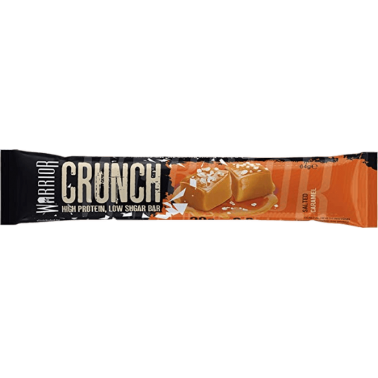 Warrior Crunch Bar, proteīna batoniņš ar sālītas karameles garšu (12 x 64 g)